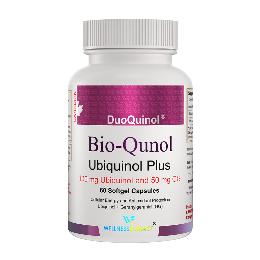 Bio-Qunol | Ubiquinol (CoQ10) Supplement with Geranylgeraniol (GG) | 150 mg | 60 Softgels